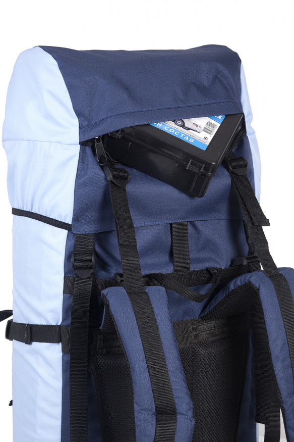 Рюкзак туристический Оптимал 2, серо-красный, 70 л, ТАЙФ