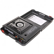 Плита газовая портативная (цанга) с переходников в чемодане