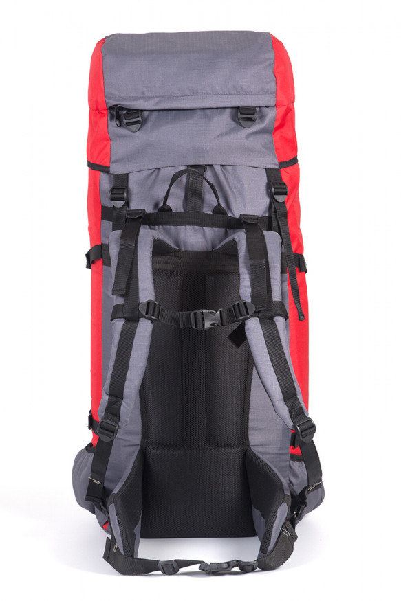 Рюкзак туристический Оптимал 2, серо-красный, 100 л, ТАЙФ