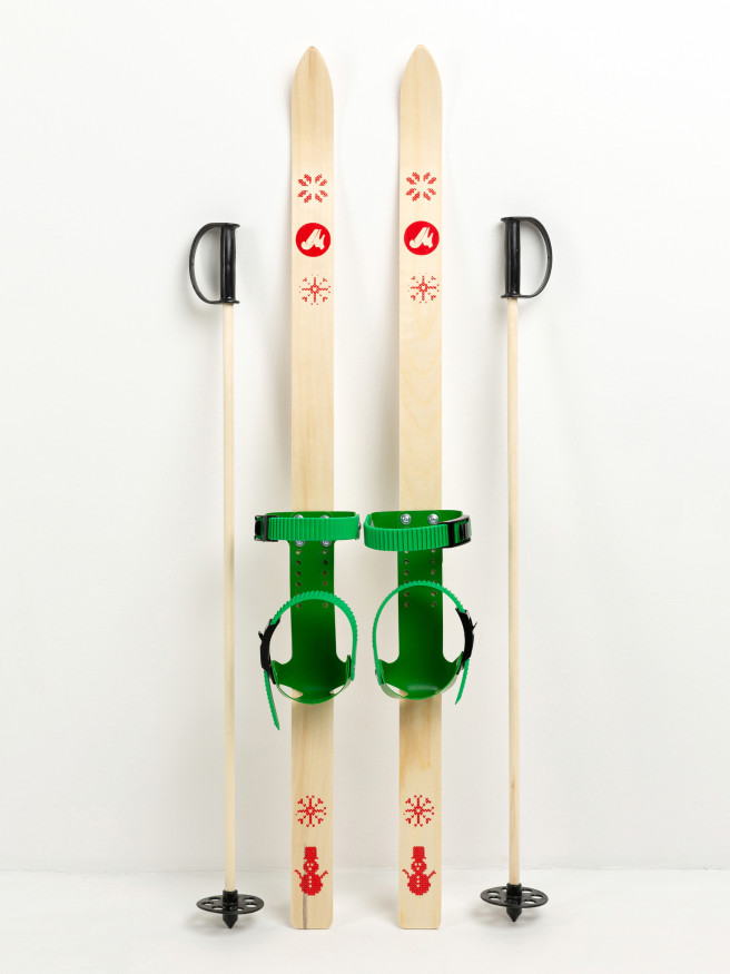 Детский лыжный комплект JUNIOR, 120 см, лыжи+крепления+палки