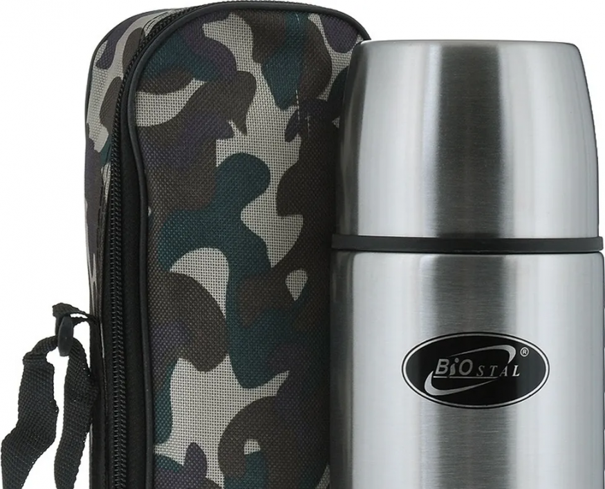 Термос Биосталь-ОХОТА с узкой горловиной, 1,0 л
