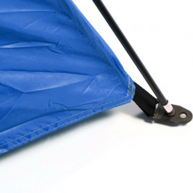 Палатка кемпинговая Jesolo-4 двухслойная, (150+130+150)*220*170 см, цвет оранжево-синий