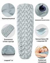 Коврик надувной 1903 ULTRALIGHT 450, 186 х 53 х 7 см, ATEPA